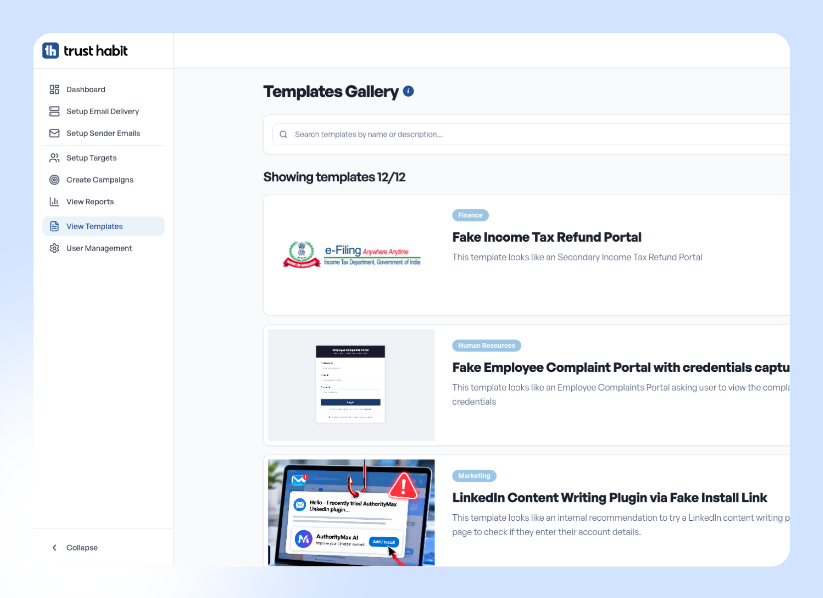 Realistic Phishing Simulations